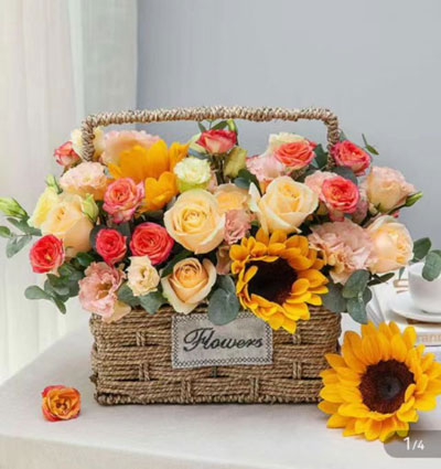 sending flower basket city
