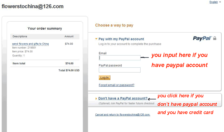 how to pay by paypal